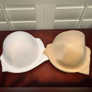 Two Maidenform Strapless Bras - 38D